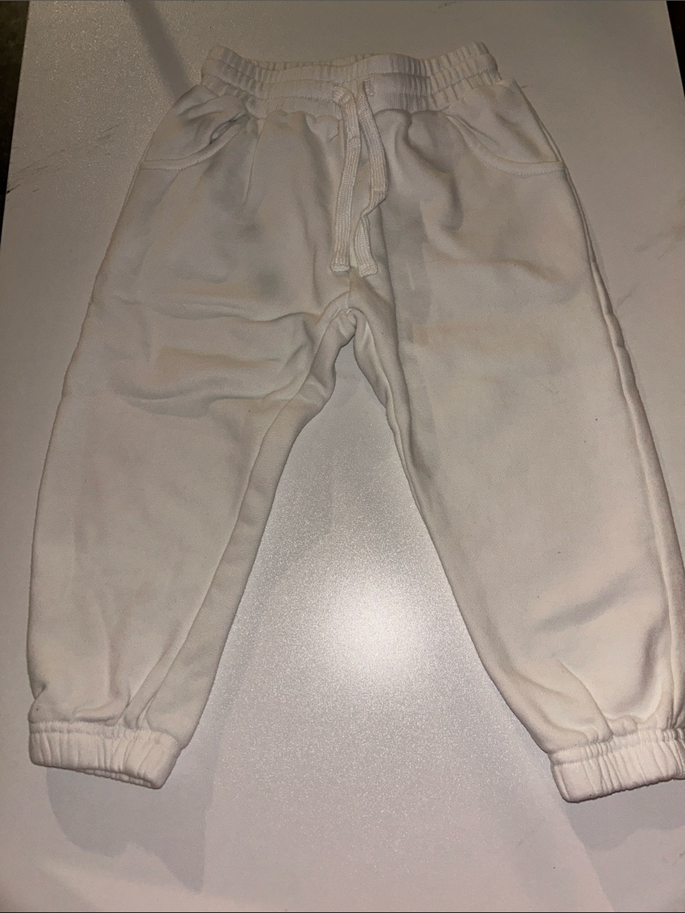 Little Bipsy White Kids Jogger Sweatpants
